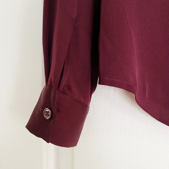 Quince Washable Stretch Silk Tie Neck Blouse - Picture 3 of 9